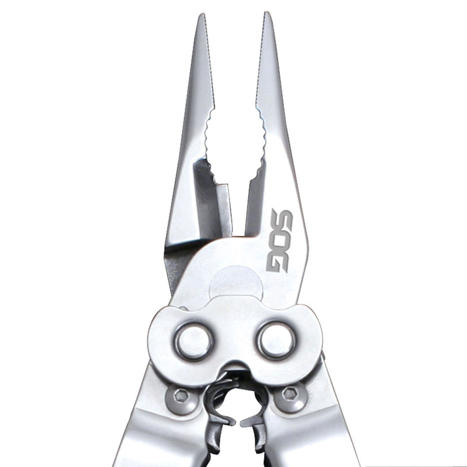 SOG Powerlock Satin V-Cutter with Nylon Sheath