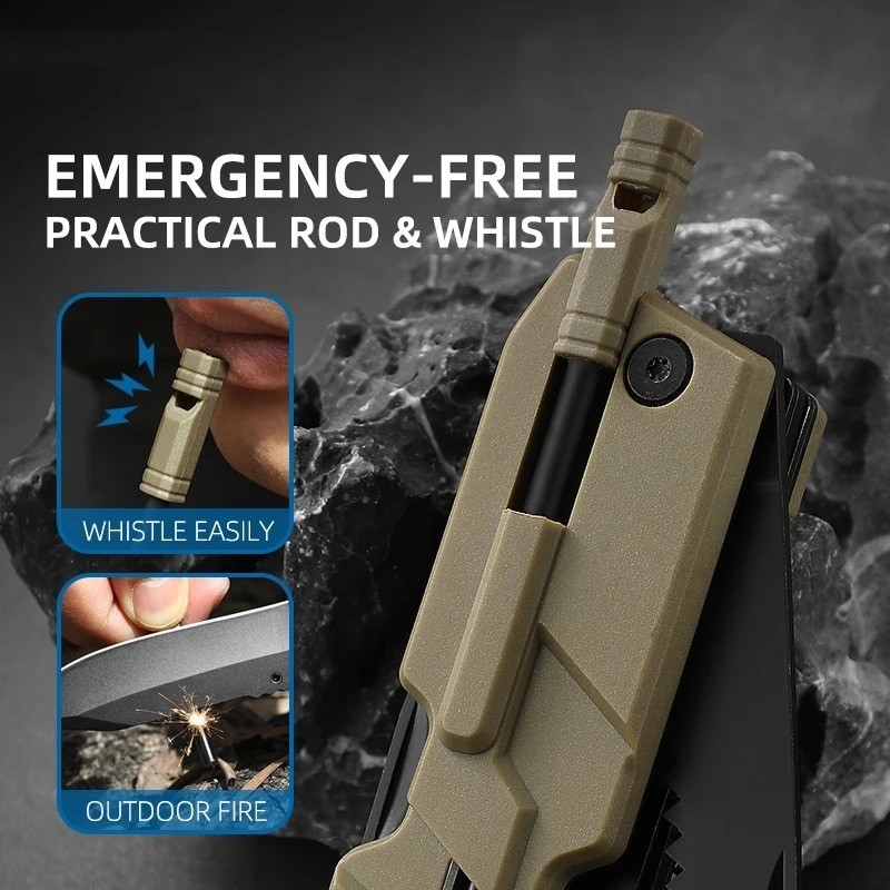 Survival Multi Purpose Tool EDC Function Knife Bugout Multifunction Multipurpose