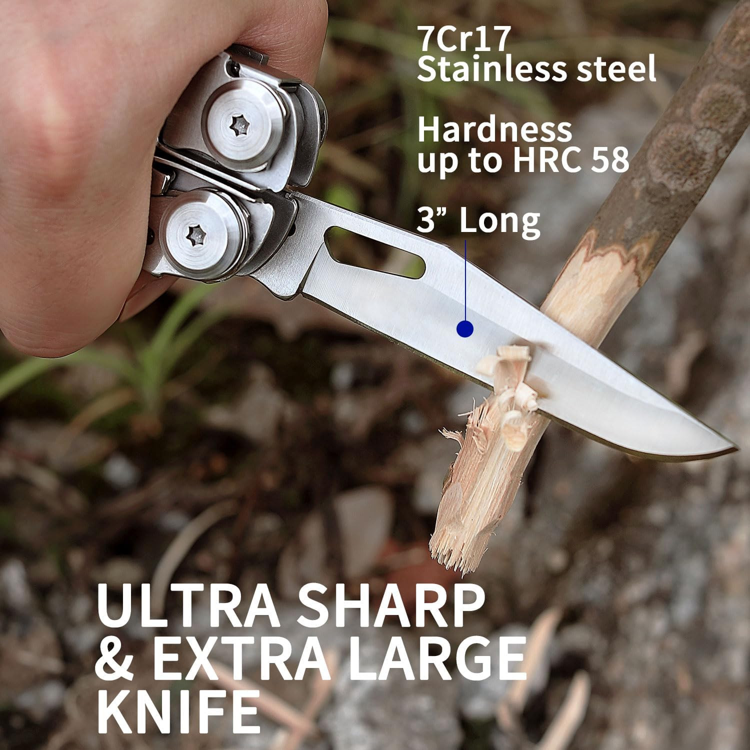 Multitool, 29-In-1 Multitool Pliers with Replaceable Wire Cutters and Saw, Heavy