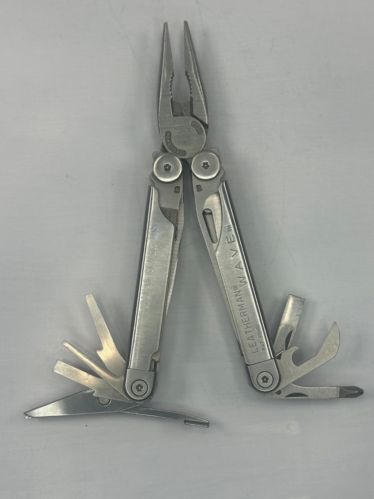 Leatherman Wave Multi Tool Stainless Steel 2003 w/ Leather Sheath Pat Pend USA