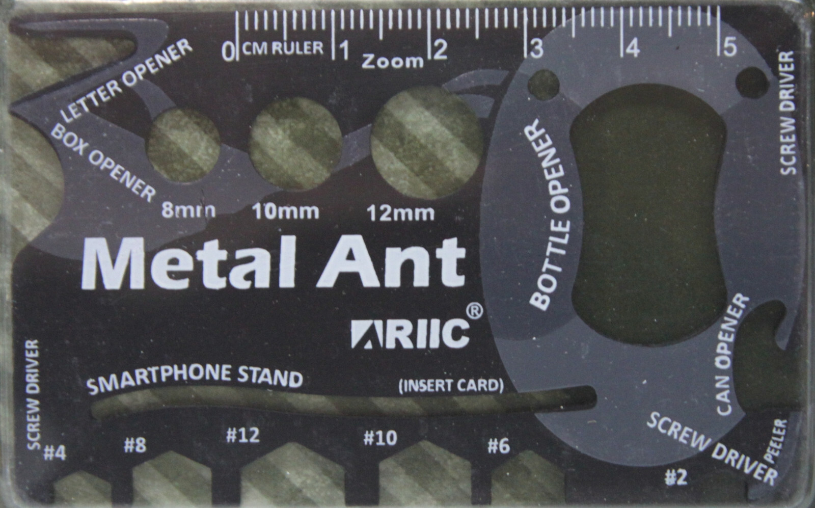 Lot 2 ARIIC Metal ANT 21-in-1 Multi-purpose Credit Card Size Pocket Tool Wallet