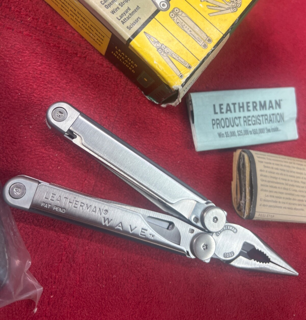 Leatherman Original Wave Leather Sheath Collectable Pat Pend Pre 2005 NOS!!