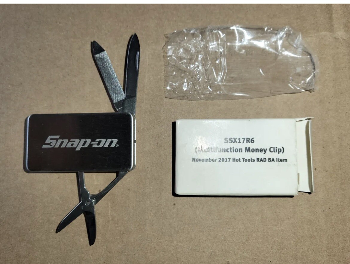 SNAP ON TOOLS MULTI TOOL MONEY CLIP SSX17R6 NIP! SUPER NICE! FAST SHIPPING!