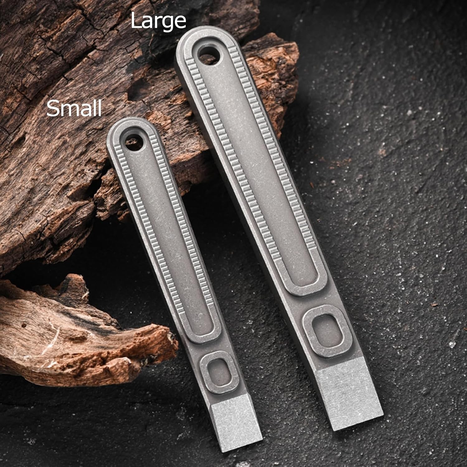EDC Pry Bar Titanium Prybar Mini Multi Tool Titanium 3.74“ Package/Can Opener…