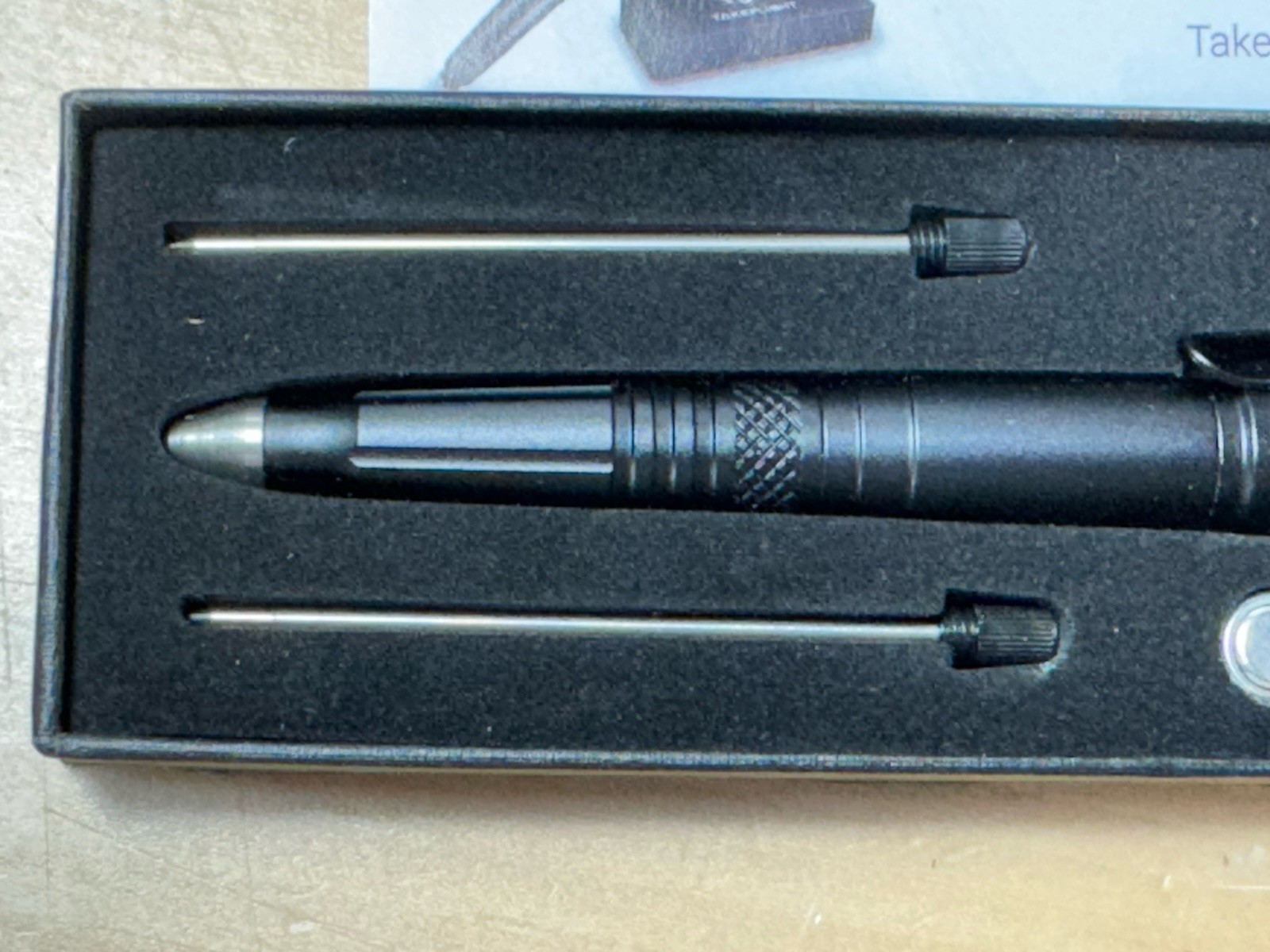 Takeflight Tactical Pen Multi-Tool with Flashlight – Black