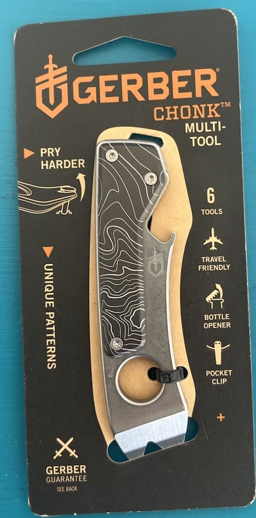 NEW Gerber Chonk Multi-Tool 6 Tools Travel Friendly Stainless Steel Stonewash