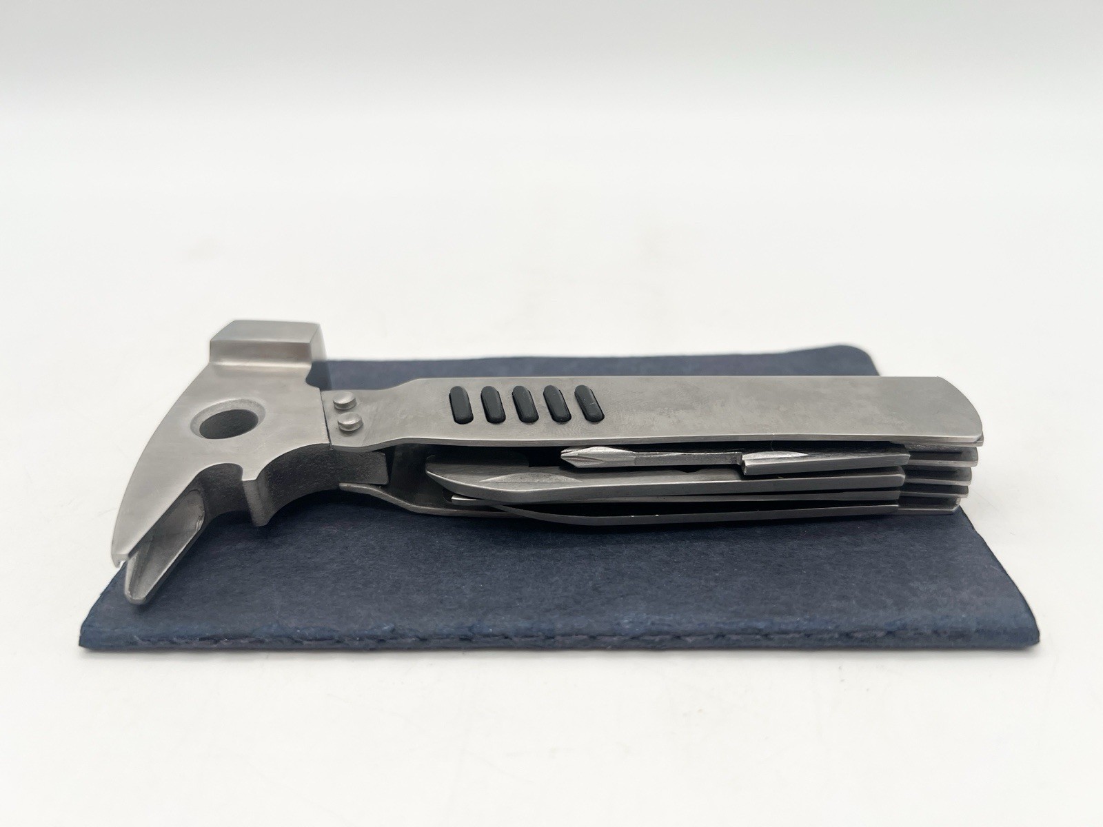 Stainless Steel Hatchet Multi Tool Axe Hammer Knife Saw Wrench Nylon Sheath