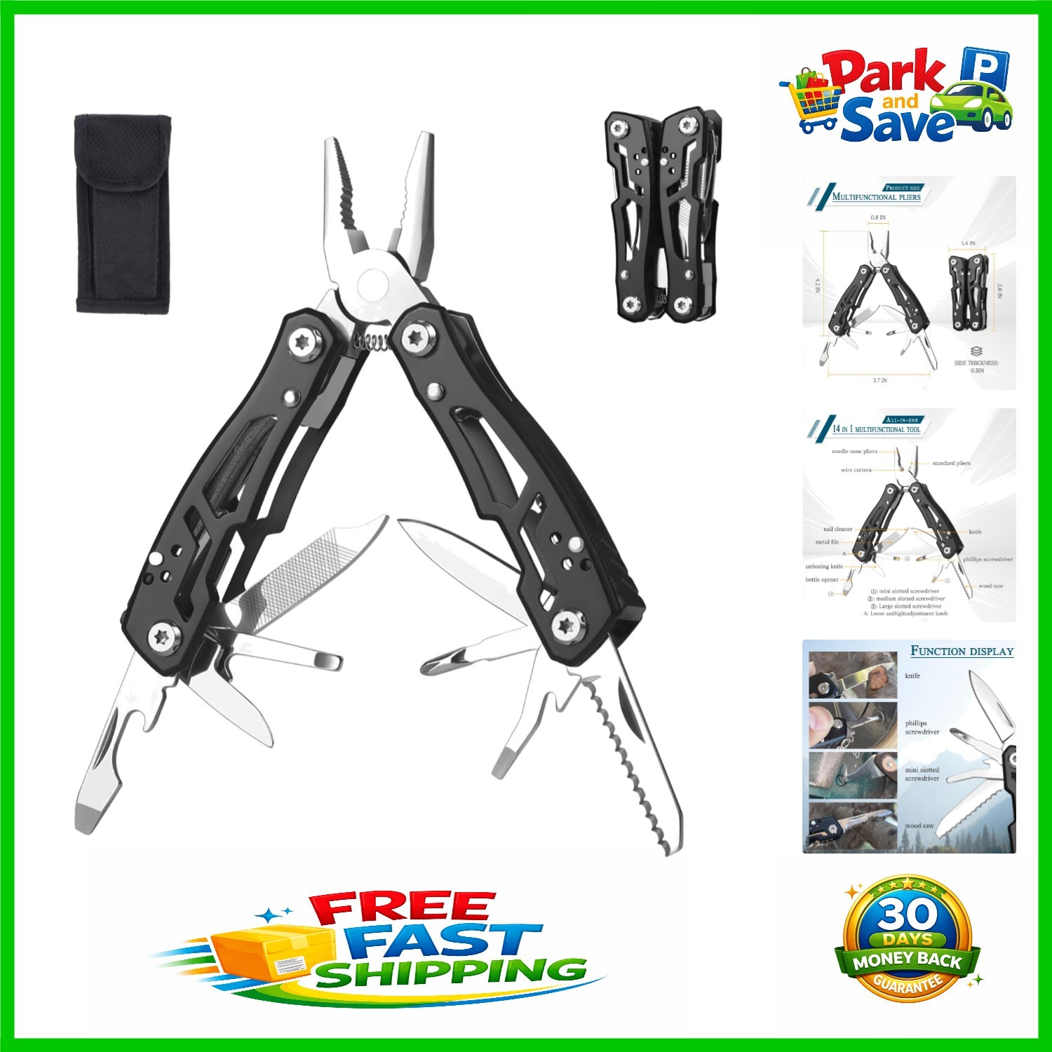Deluxe Mini Multitool Pliers with Oxford Bag – Perfect Gift for Men & Women