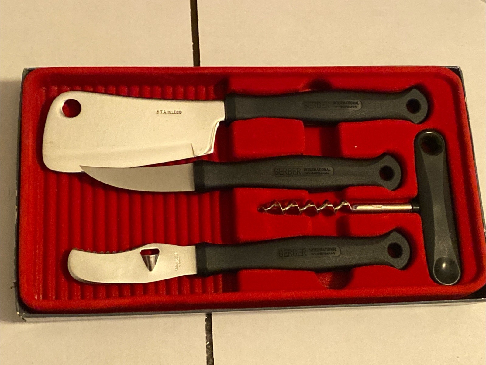 GERBER 3054 Gadget Gift 4pc Bar Set Unused