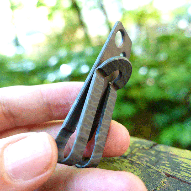 Titanium Money Clip Metal Pocket Holder Wallet Credit Card w/ Ruler Wrench Tool