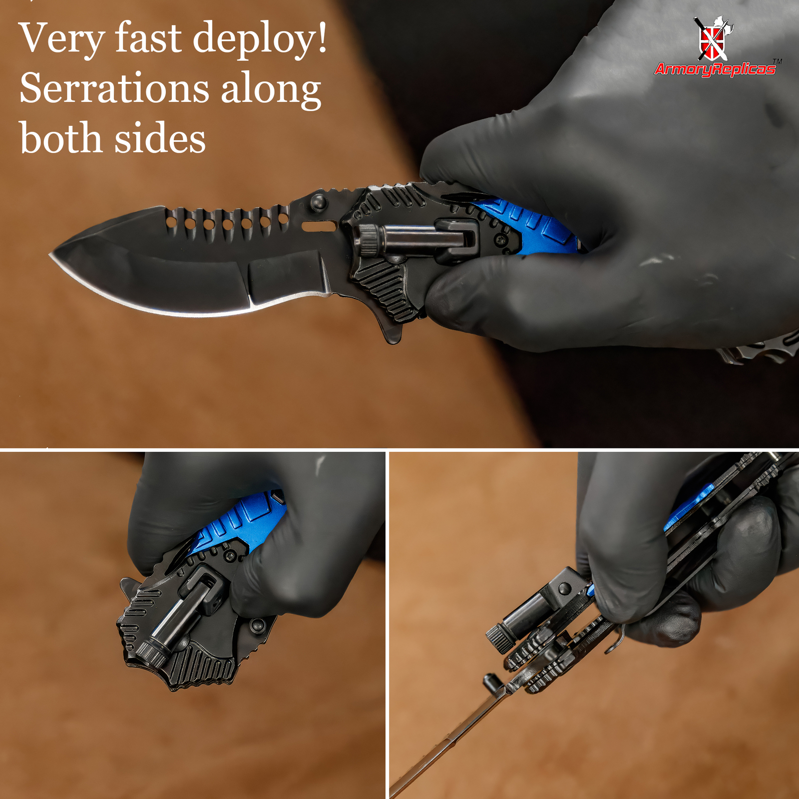 Amphibious Assault Floodlight Knife | Tactical Navy Military Emergency Pocket