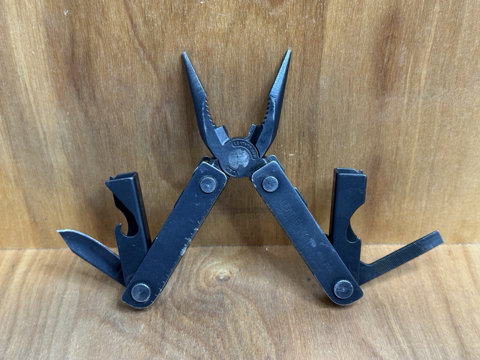Super Rare LEATHERMAN Original MINI-TOOL Black Oxide 1995 SS USA EXCELLENT!