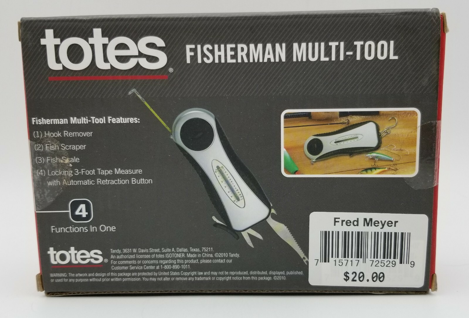 Vintage Tote’s Fisherman’s 4 Functions in 1 Multi-Tool for Men Factory Sealed