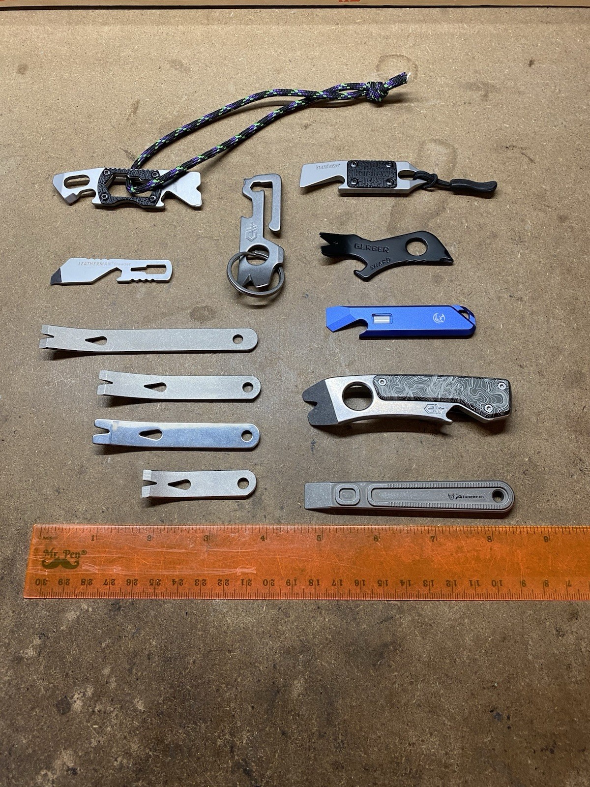 Pry Bar EDC Lot of 12 Leatherman Glow Rhino Kershaw Gerber Maratac
