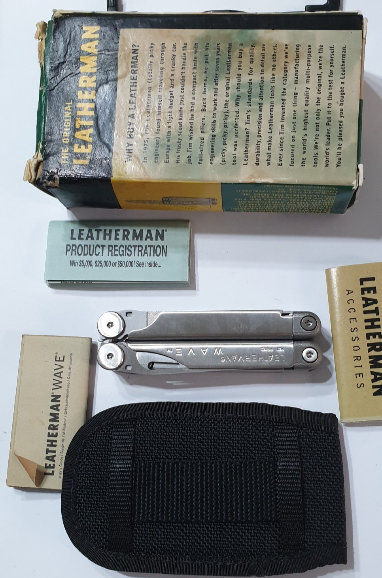 🔥🔥 Leatherman Original Wave OG New Retired Very Rare Box Collectable Pat Pend