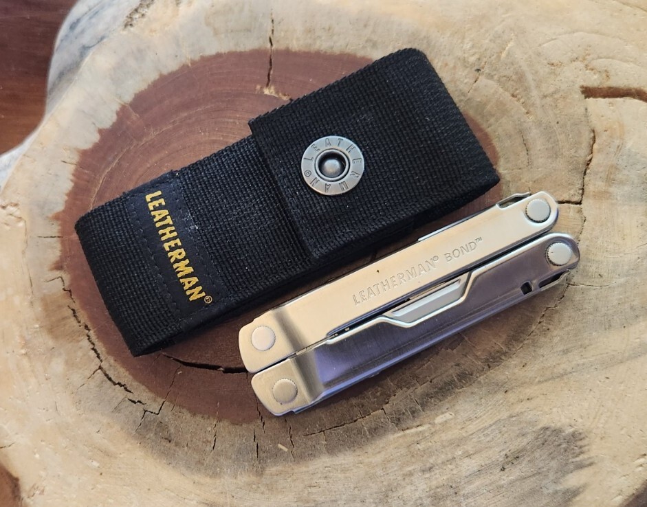 Leatherman Bond, Stainless EDC Multi-Tool Pliers Knife File w/ Sheath – K24