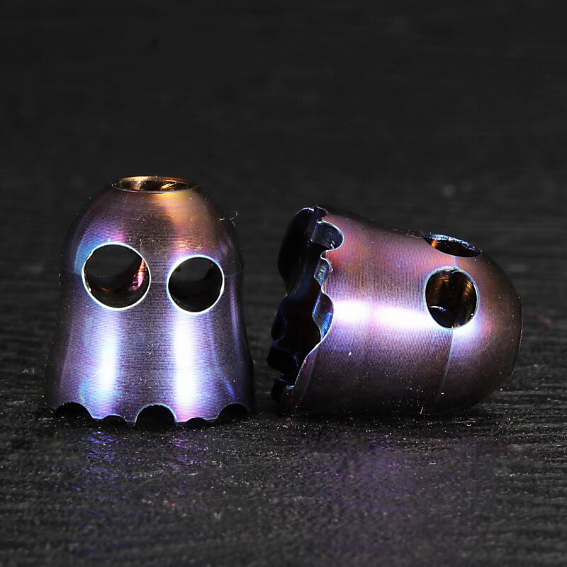 Titanium Alloy Ghost Bead EDC TC4 Pendant Key Chain Necklace DIY Lanyard Beads
