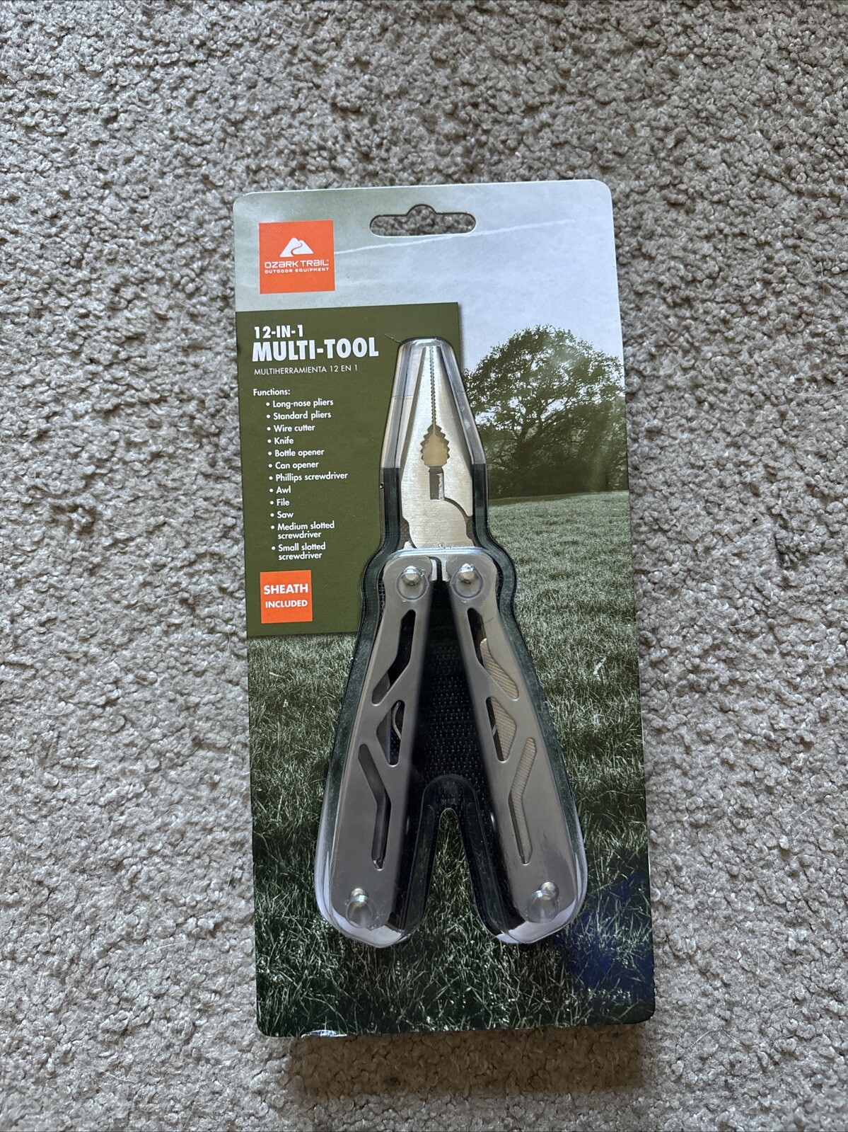 Ozark Trail 12-in-1 Multi Tool Heavy Duty w/Case Pliers Knife Saw Wire Cutter