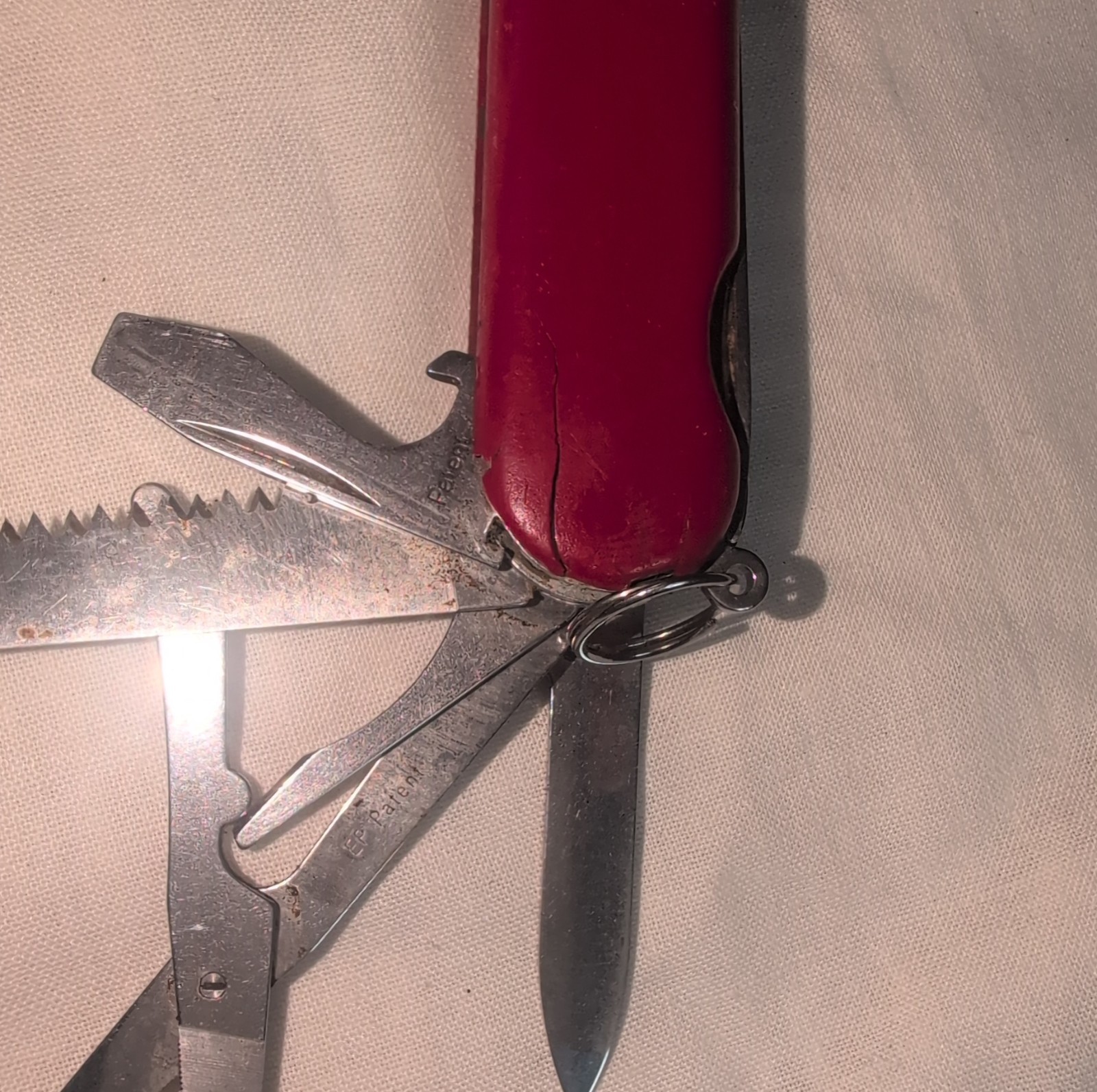 Wenger Handyman 85mm Red Multi-Tool 7 Tools Swiss Army Knife SAK