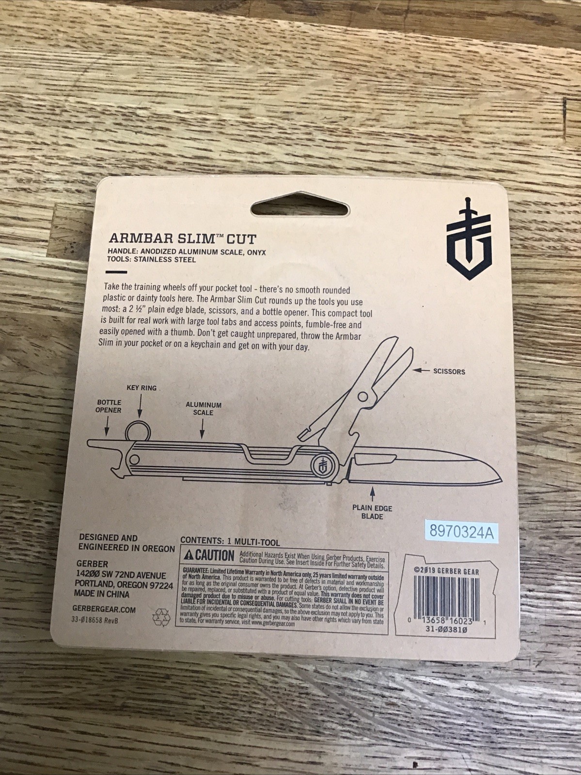 New Gerber Armbar Slim Cut – Multi-Tool – Onyx 3 Essential Tools Stainless