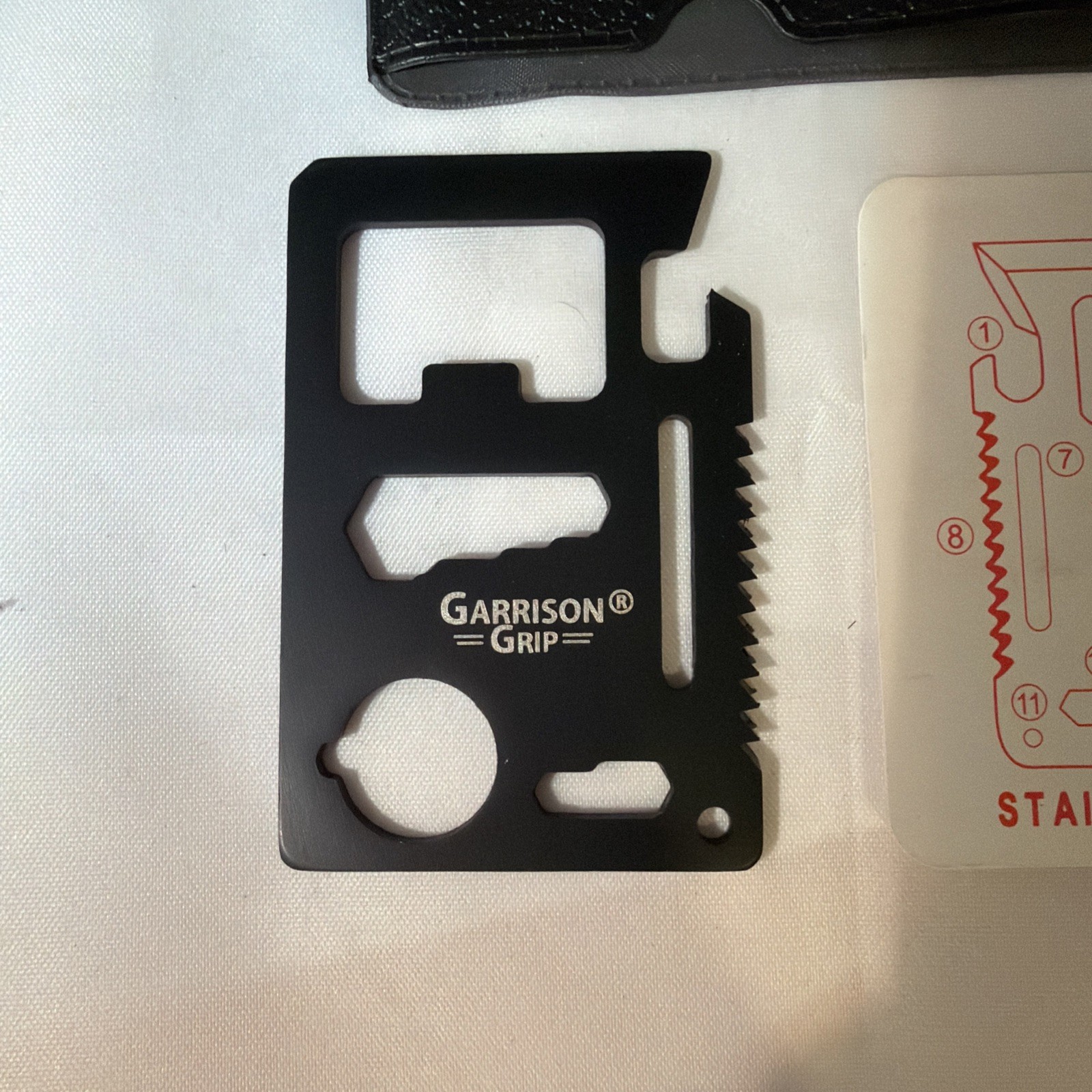 Credit Card Multitool – 11 in 1 Wallet Tool with Can Opener, Knife, Bottle Opene