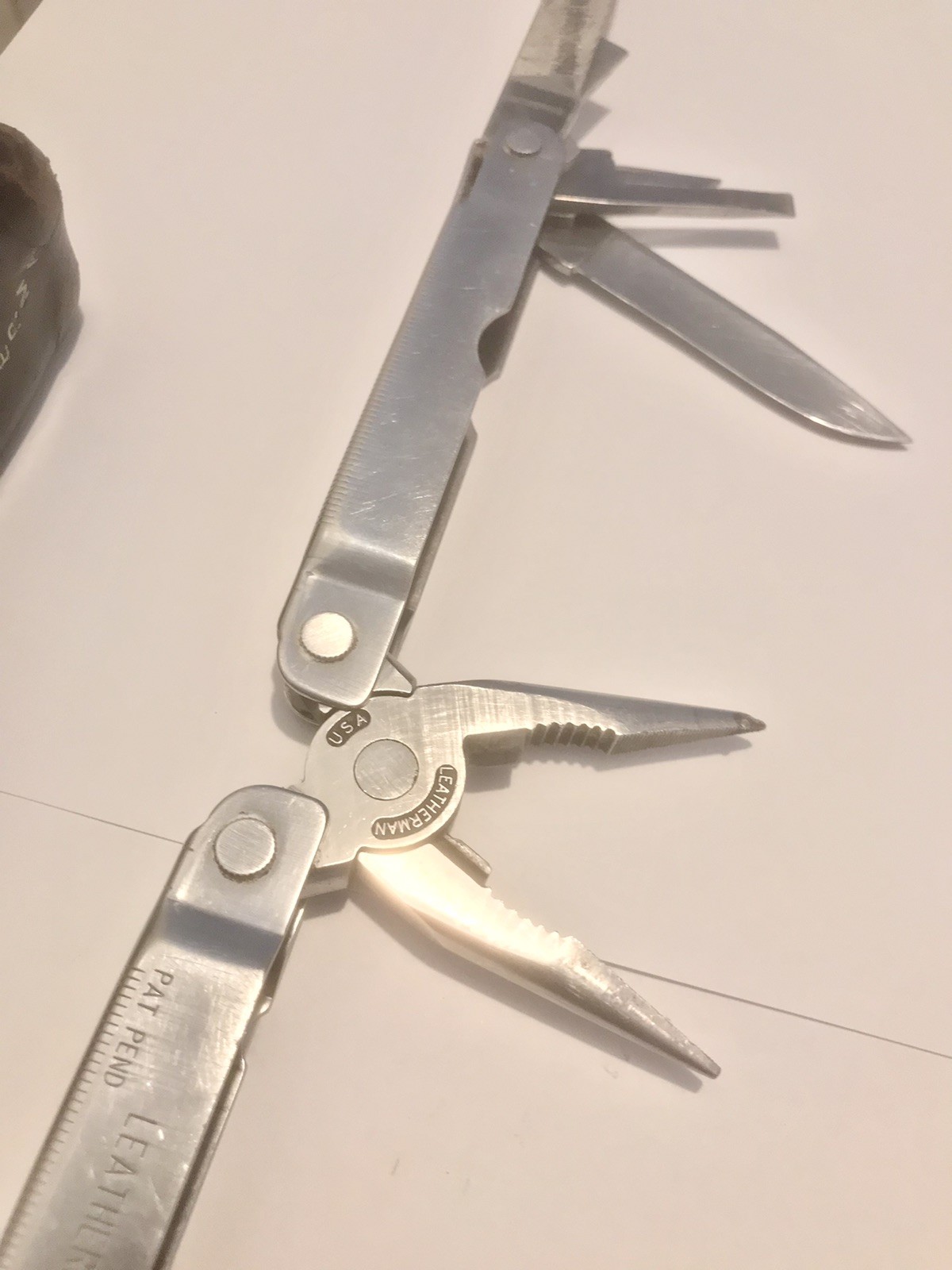 Leatherman SUPER TOOL Multi-Tool Stainless Steel Oregon USA Pat Pend VERY CLEAN