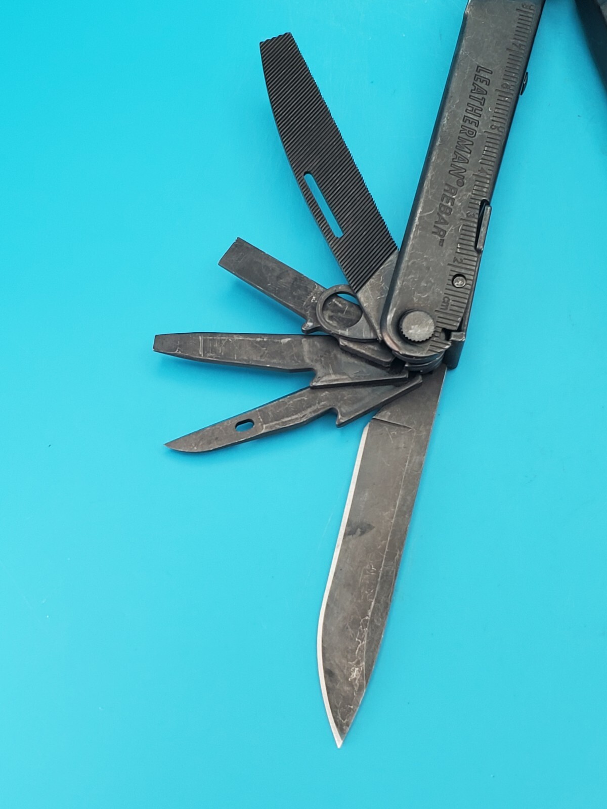 Leatherman Rebar Multi-Tool! BLACK OXIDE! Puma on Handle!