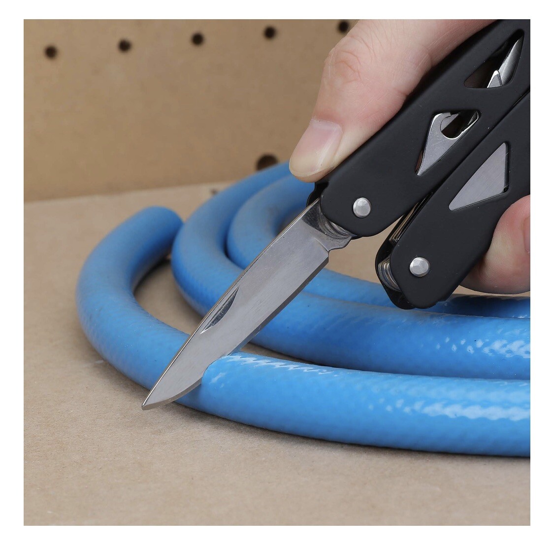 Ozark Trail 12-In-1 Multitool W/Sheath Pliers Knife Saw #7601 Black/Stainless