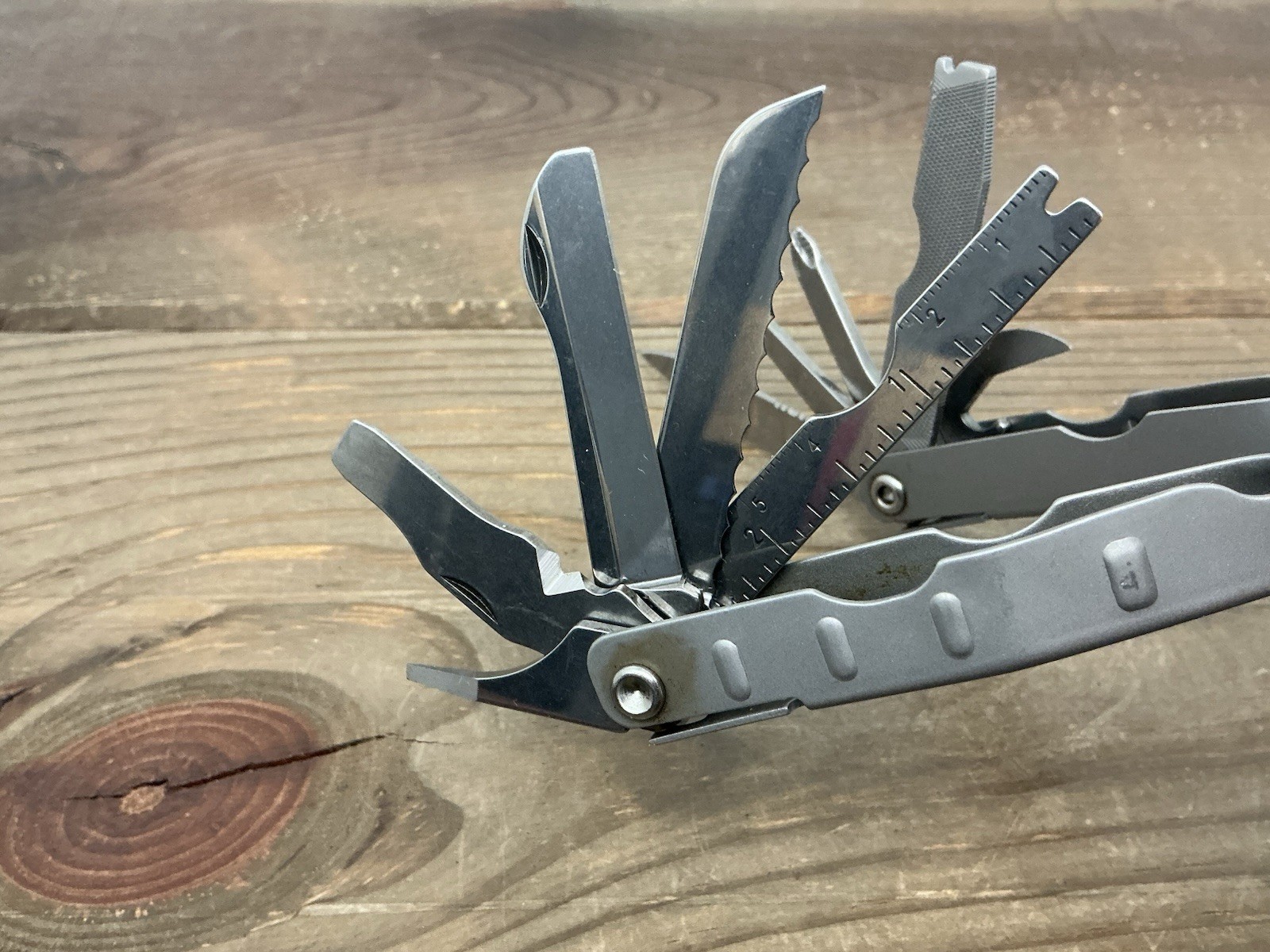 Schrade USA Tough Tool ST1 Multi-Tool Pliers Knife w Leather Sheath Nice!