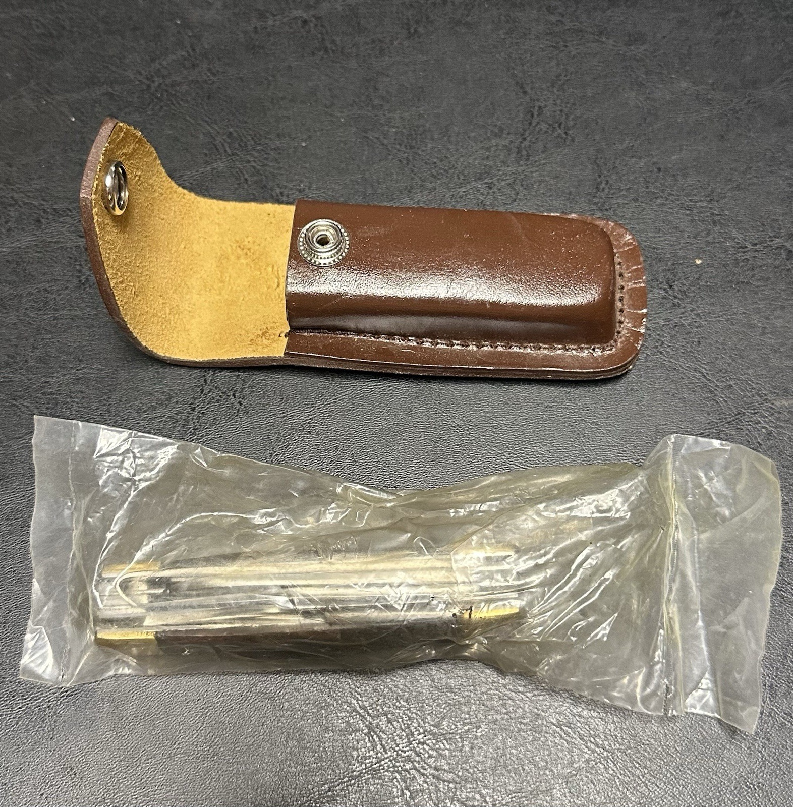 Multi Tool Knife With Leather Sheath For Belt