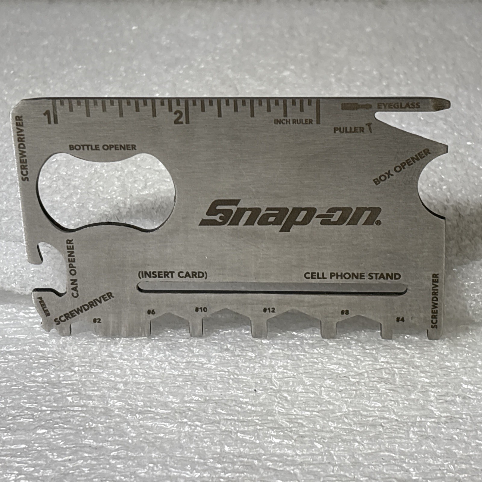 Snap-on Wallet Multi Tool- 18 in 1 Credit Card Multitool Card