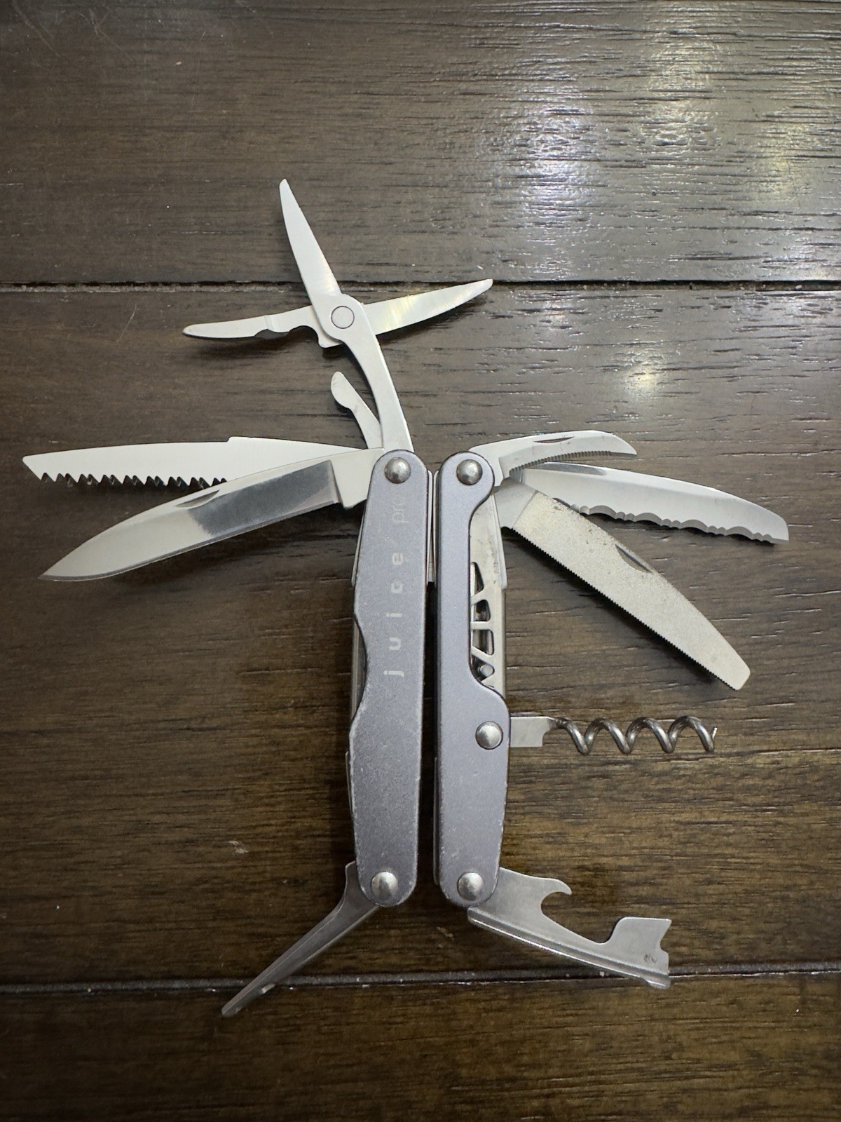 Leatherman Juice Pro Storm Gray Multi-Tool with Bit Adapter