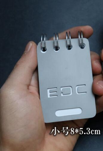 Titanium Alloy Waterproof Paper Multi Tool Notepad Portable Recyclable Tools EDC