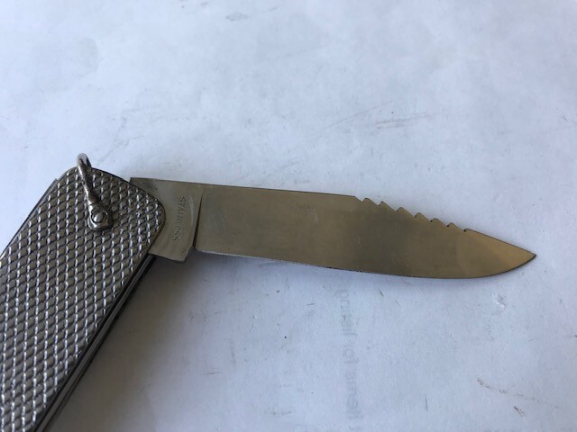 Personal pocket knife, Stainless steel Knife and blades, 6 inches long