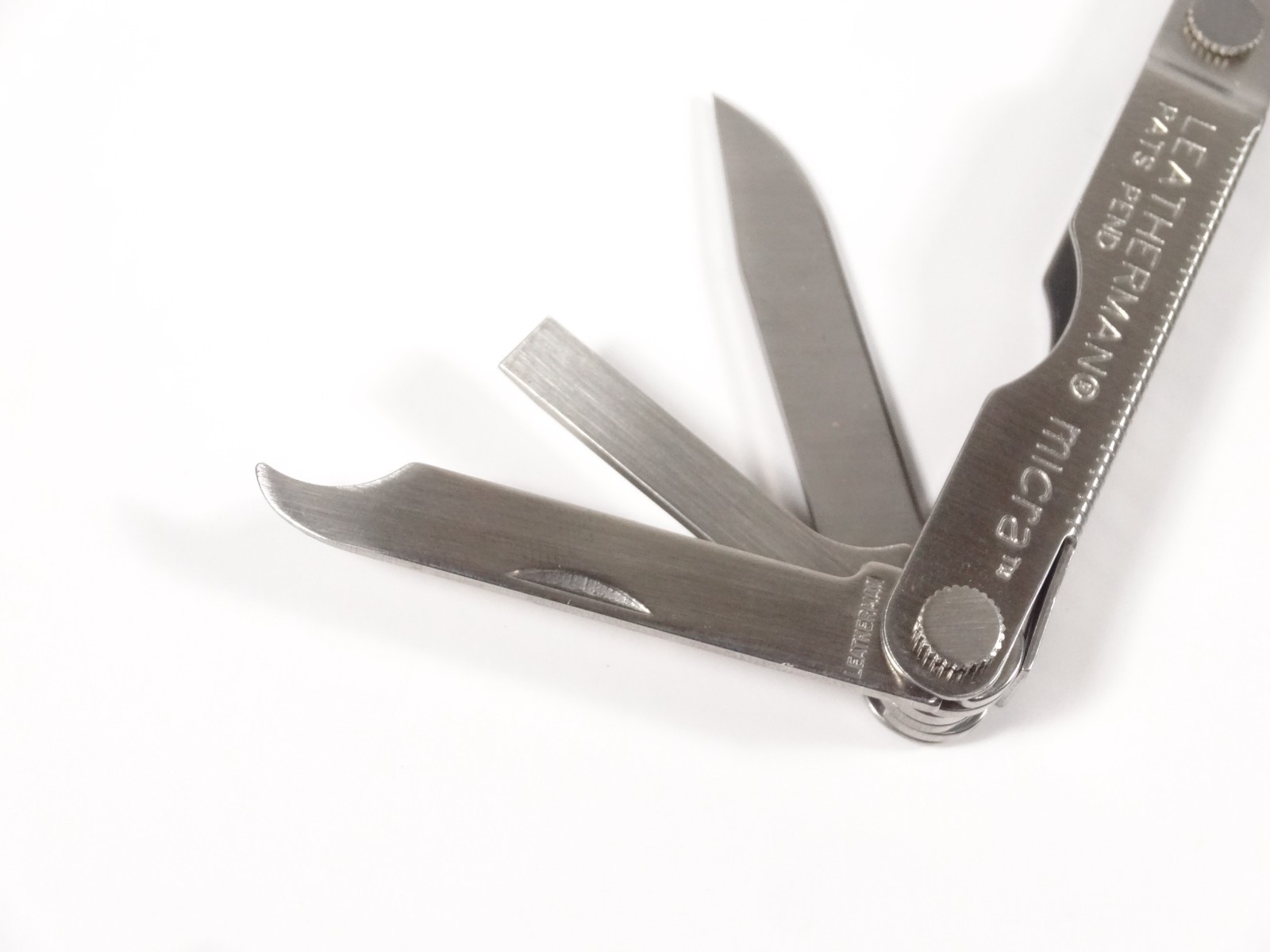 Vintage NOS Leatherman Micra Multi Tool Made In USA Scissors Knife Tweezers File