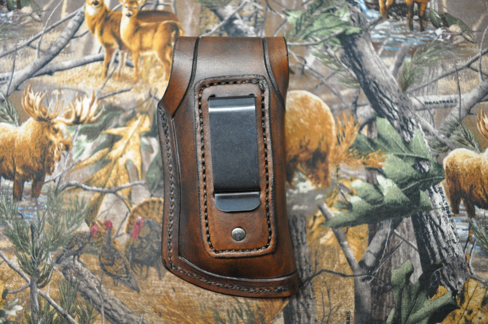 Custom Handmade Sheath With Clip for Leatherman Surge-L. Handed (Sheath Only)