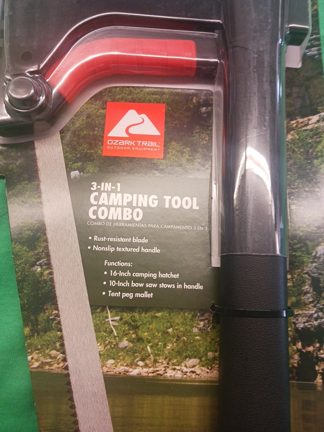 OZARK TRAIL 3 IN 1 CAMPING TOOL COMBO NEW