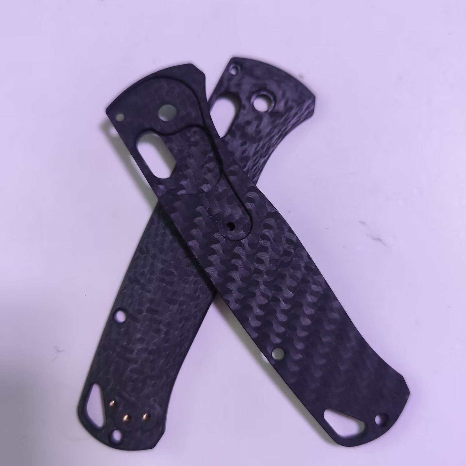 1 Pair 3K Carbon Fiber Handle Scales For Benchmade Bugout 535 Knives New
