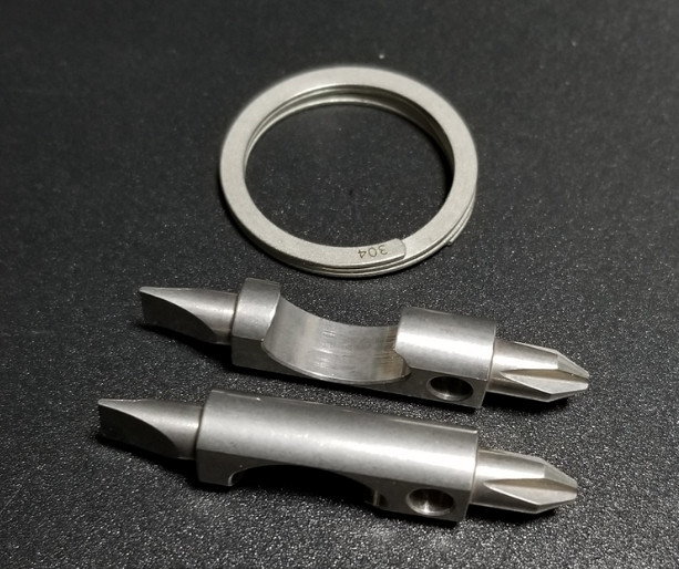 Titanium Alloy EDC Bottle Opener Key Chain Screwdriver Personalized Pocket Tool