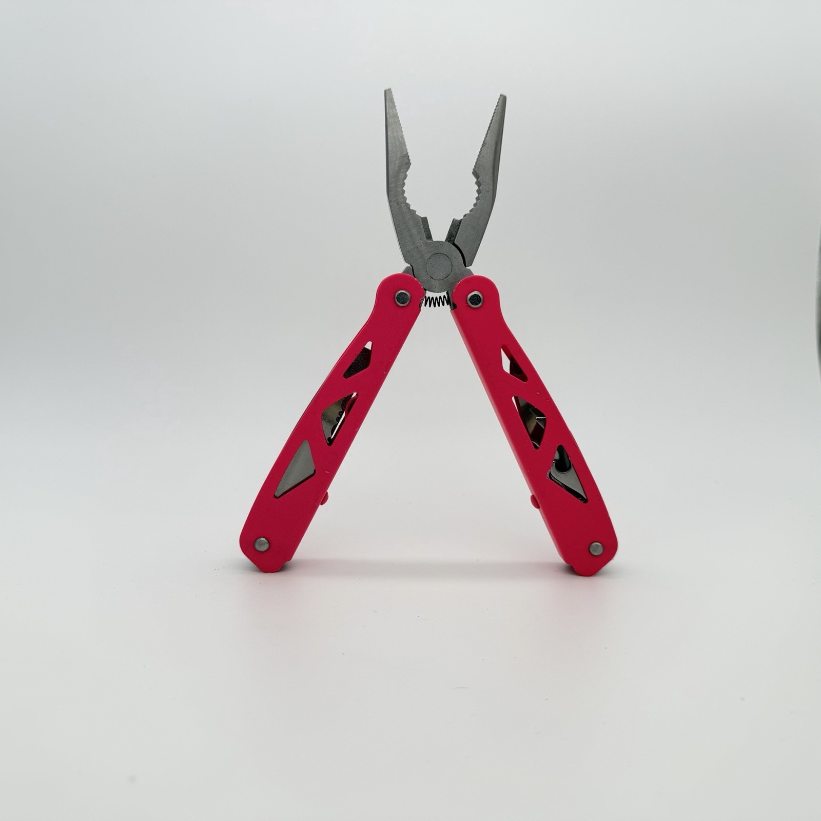 Pink 12-in-1 Multi-Tool Pocket Knife Folding Survival Gear No Sheath Unbranded