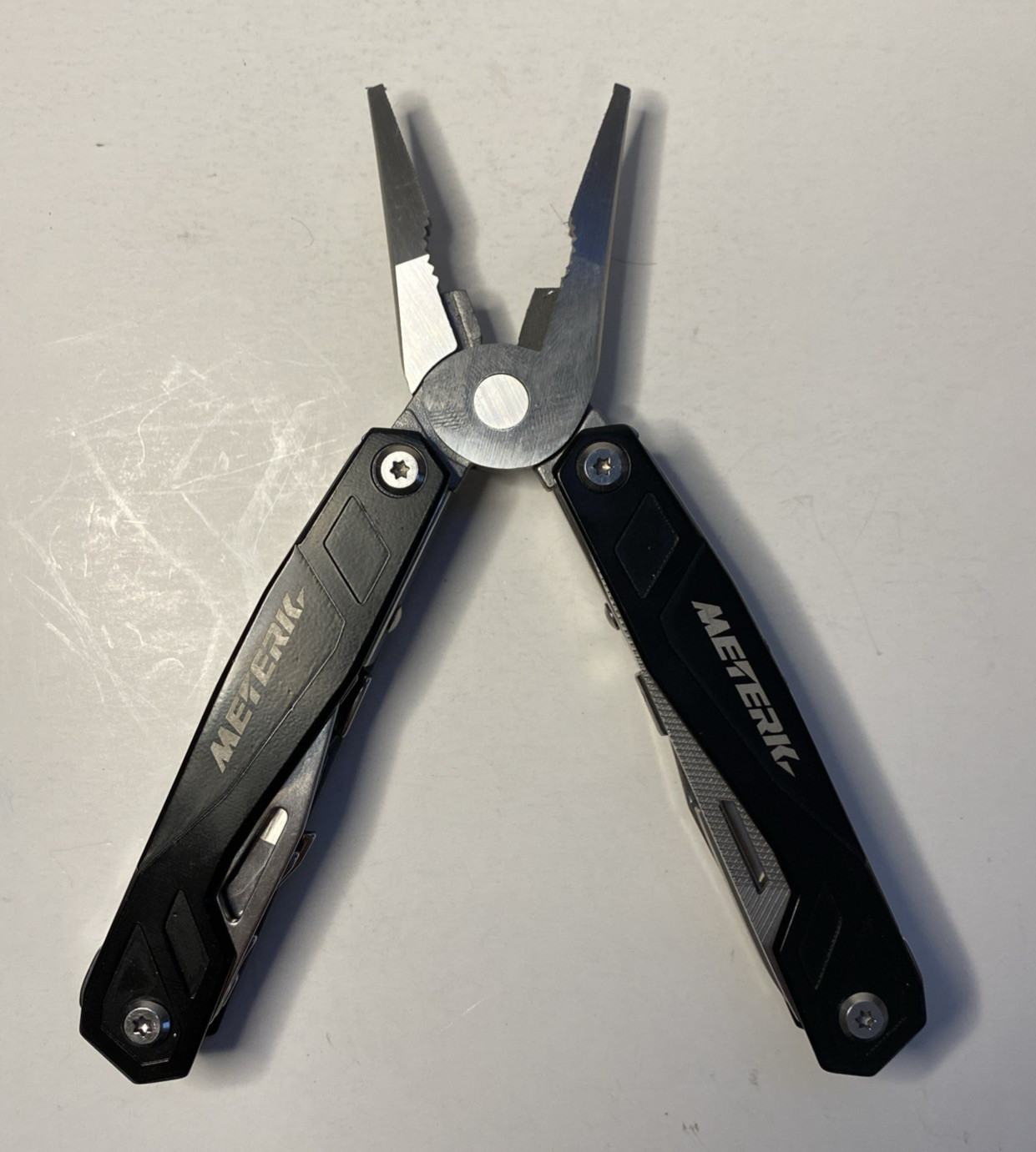 Meterk Folding Multi Tool w/ Nylon Sheath & Bit Set
