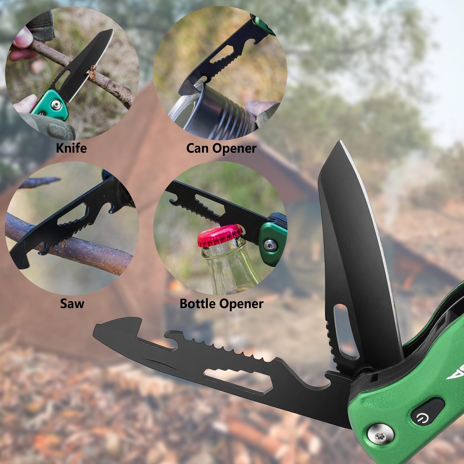Multitool 14 in 1, Gifts for Men, Camping Accessories, Camping Gadgets, Ki…