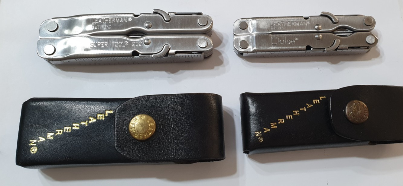 🔥🔥🔥 Leatherman Super Tool 200 & Pulse Set Unique Locks Rare Not Used