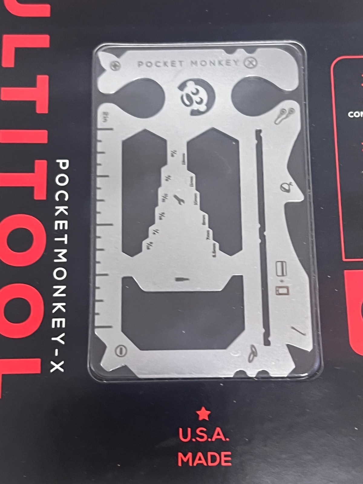 Zootility PocketMonkey Multi-Tool Really Thin Multi Tool, New In Package