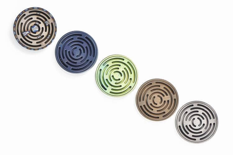 Titanium Alloy Maze Spinning Top Coin Hand Spinner Anti Stress EDC Fidget Toy
