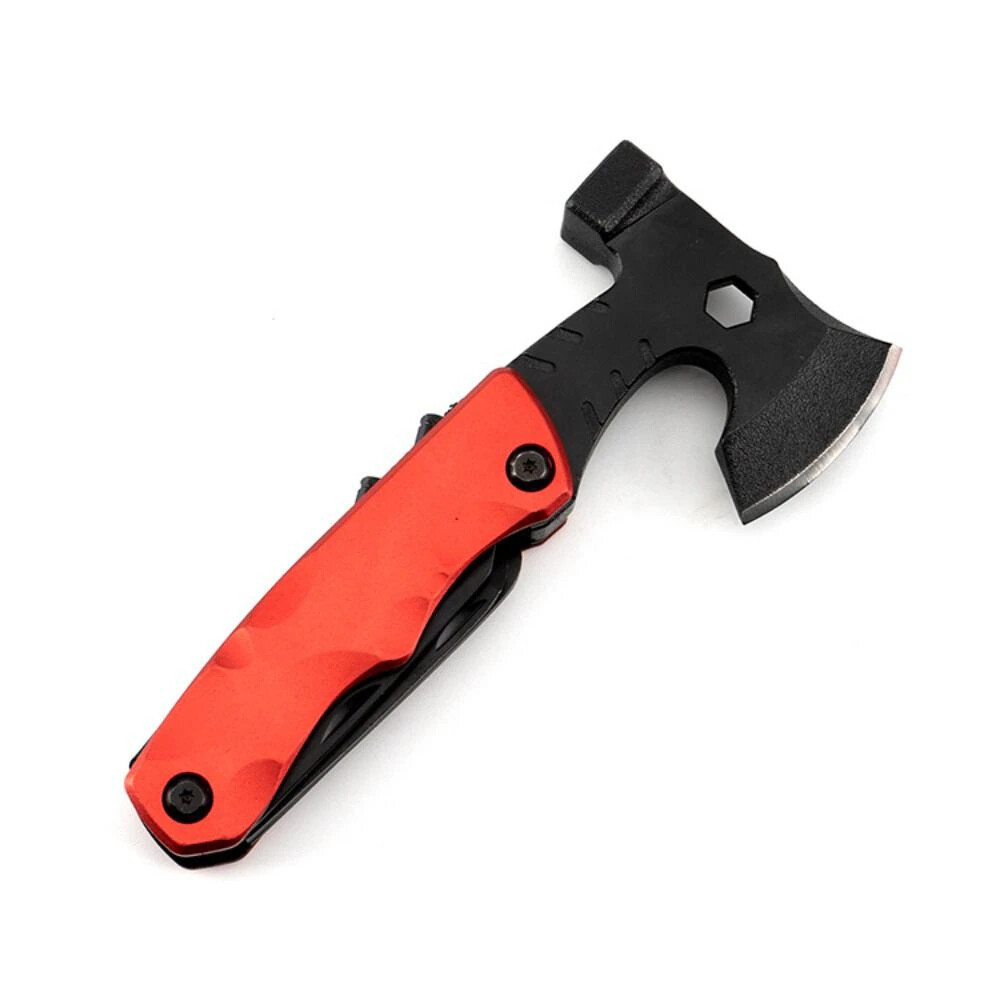 Best Multi Function Purpose Axe Hatchet Hammer Knife Tool Camping Survival Steel