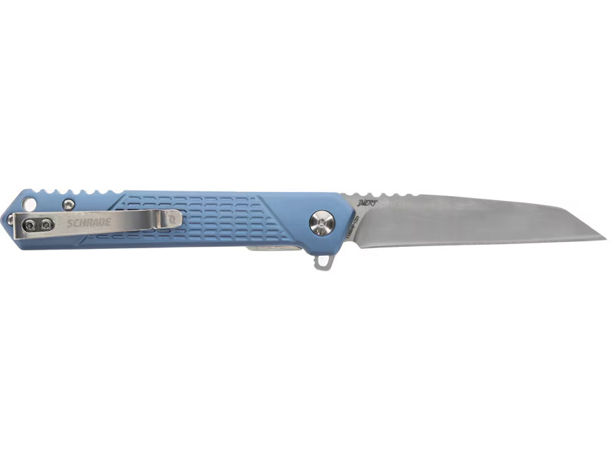 Schrade INERT Pocket Knife 3.25″ Wharncliffe AUS-10 Satin Blade Aluminum Handle