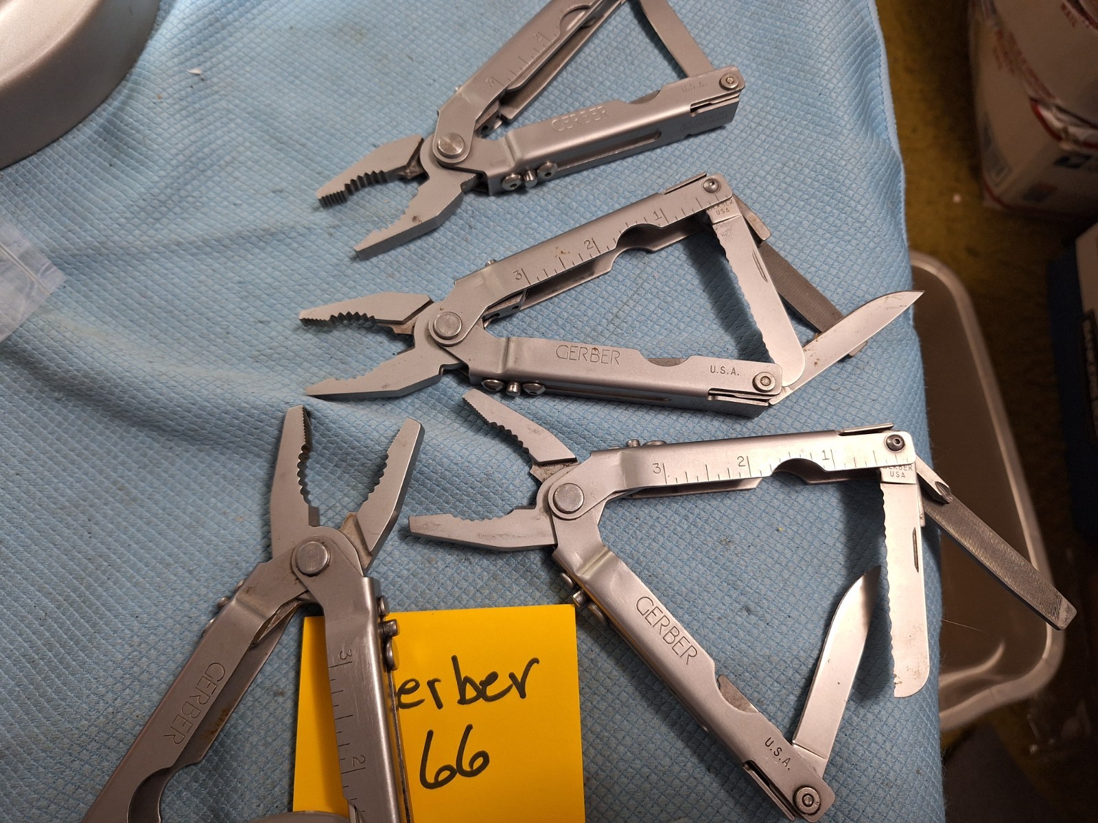 4 VINTAGE GERBER Multi Tools U.S.A. collectors Loc GERBER 66