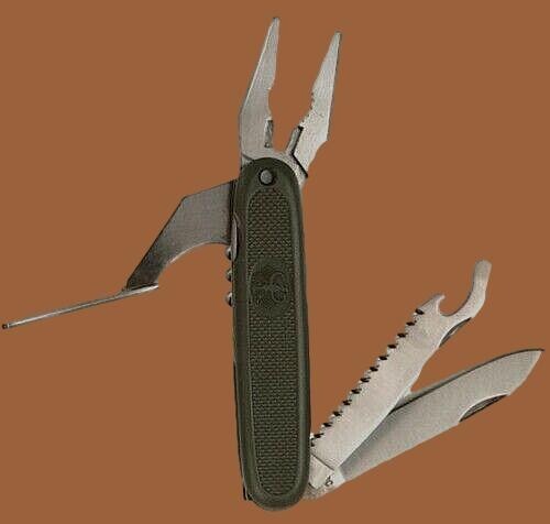 WEST GERMAN STYLE KNIFE MILITARY BUNDESWEHR ARMY 4 TOOL POCKET KNIFE