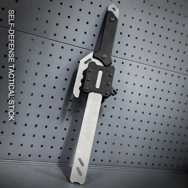 Manganese Steel Alloy 45cm Tactical EDC Crowbar Multifunctional Multi Tool For